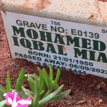 MIA Mohamed Iqbal 1950-2022