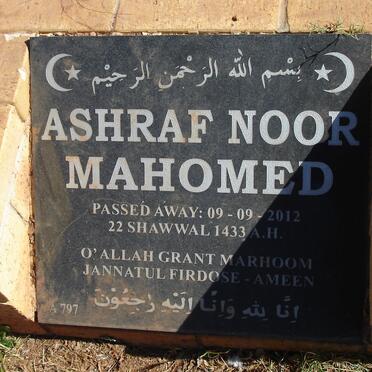 MAHOMED Ashraf Noor -2012