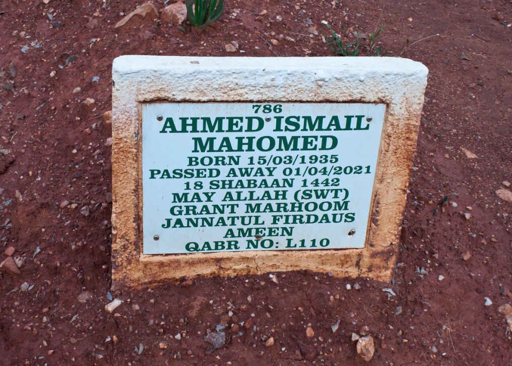 MAHOMED Ahmed Ismail 1935-2021