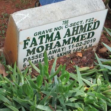 MOHAMMED Fatma Ahmed -2019