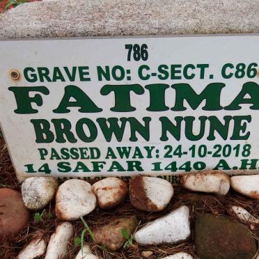 NUNE Fatima Brown -2018