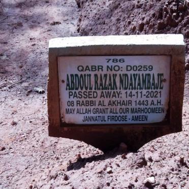 NDAYAMBAJE Abdoul Razak -2021