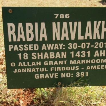 NAVLAKHI Rabia -201?