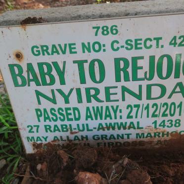 NYIRENDA Baby -2016