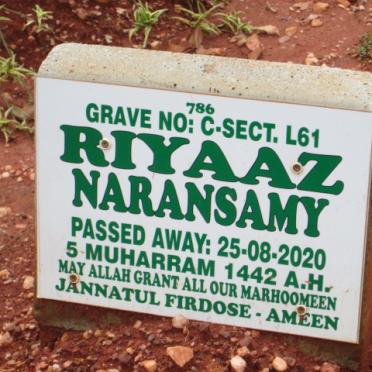 NARANSAMY Riyaaz -2020