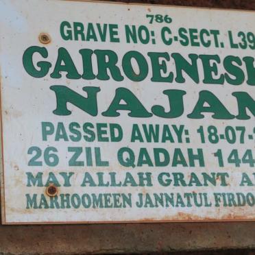 NAJAM Gairoenesha -2020