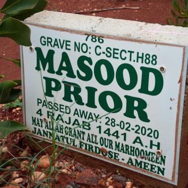 PRIOR Masood -2020