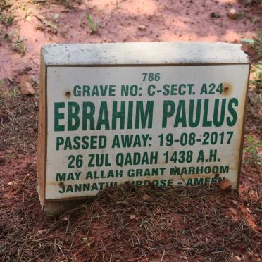 PAULUS Ebrahim -2017