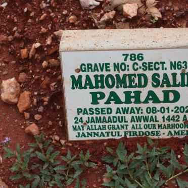 PAHAD Mahomed Salim -2021