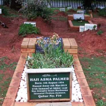 PALMER Haji Asma 1934-2019