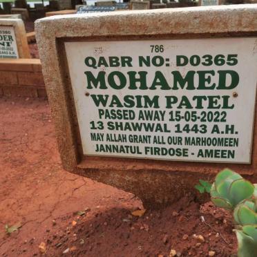 PATEL Mohamed Wasim -2022