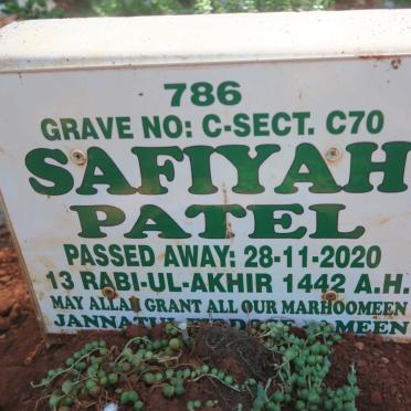 PATEL Safiyah -2020