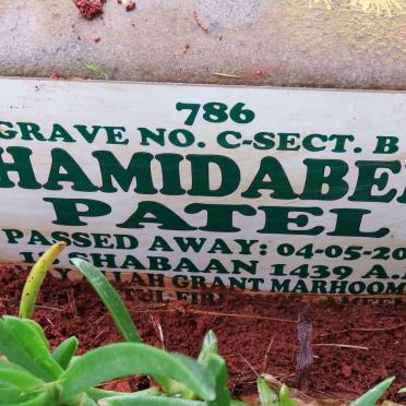 PATEL Hamidaben -2018