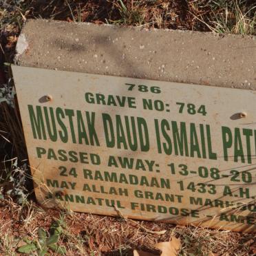 PATEL Mustak Daud Ismail -2012