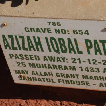 PATEL Azizah Iqbal -2011