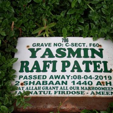 PATEL Yasmin Rafi -2019