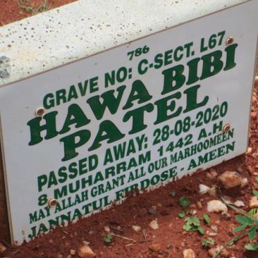 PATEL Hawa Bibi -2020