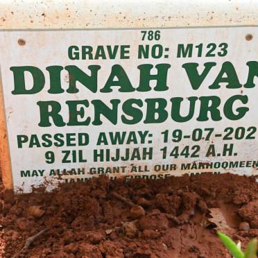 RENSBURG Dinah, van -2021