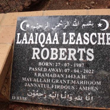 ROBERTS Laaiqaa Leasche 1987-2022