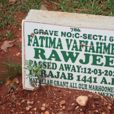 RAWJEE Fatima Vafiahmed -2020