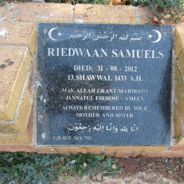 SAMUELS Riedwaan -2012
