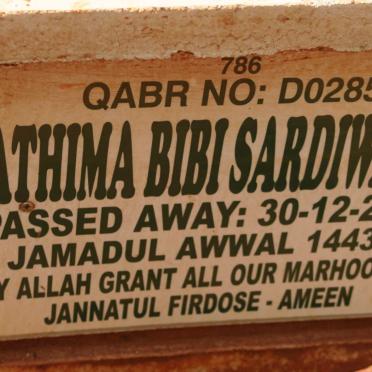 SARDIWALLA Fathima Bibi -2021