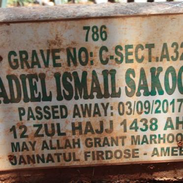 SAKOOR Adiel Ismail -2017