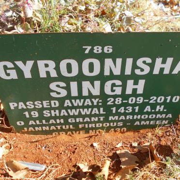 SINGH Gyroonisha -2010
