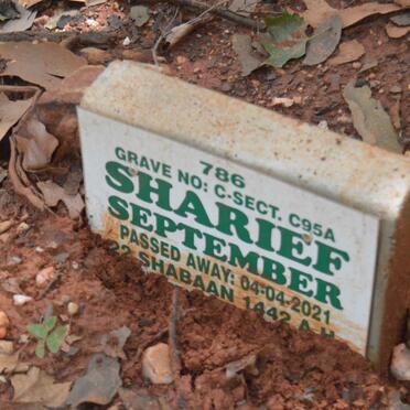 SEPTEMBER Sharief -2021