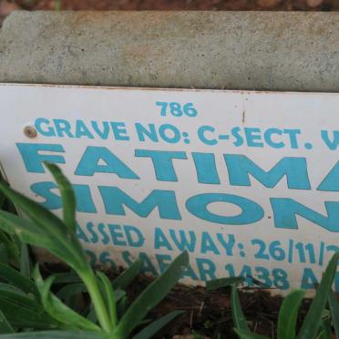 SIMONS Fatima -2016