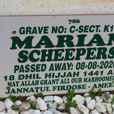 SCHEEPERS Mariam -2020