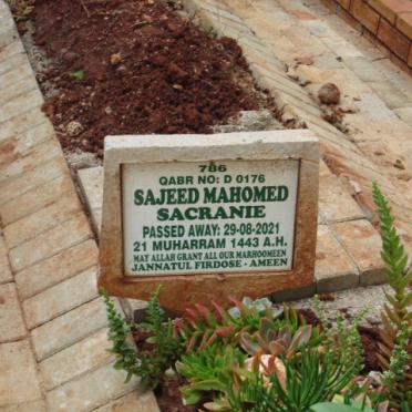 SACRANIE Sajeed Mahomed -2021