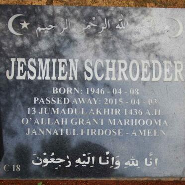 SCHROEDER Jesmien 1946-2015