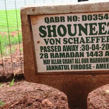 SCHAEFFER Shouneez, von - 2022