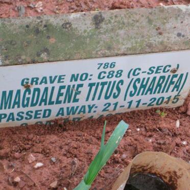 TITUS Magdalene nee SHARIFA -2015