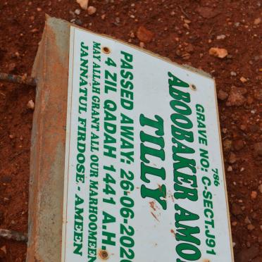 TILLY Aboobaker Amod -2020