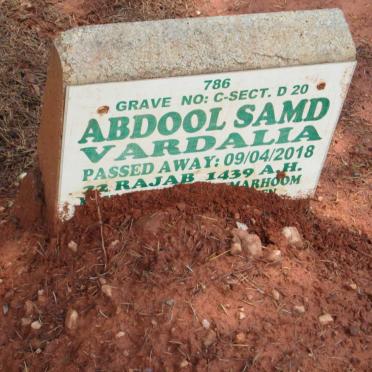 VARDALIA Abdool Samd -2018