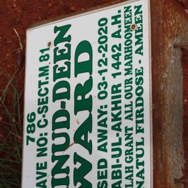 WARD Zainud Deen -2020