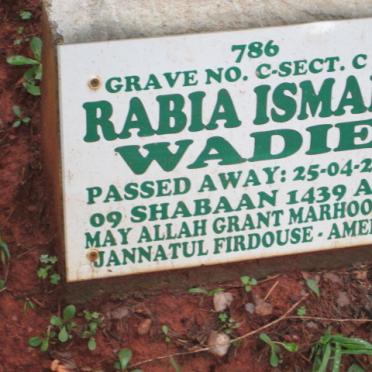 WADIE Rabia Ismail -2018