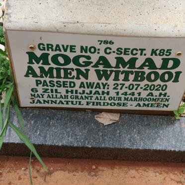 WITBOOI Mogamad Amien -2020