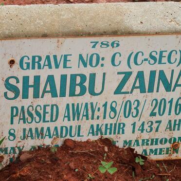 ZAINA Shaibu -2016