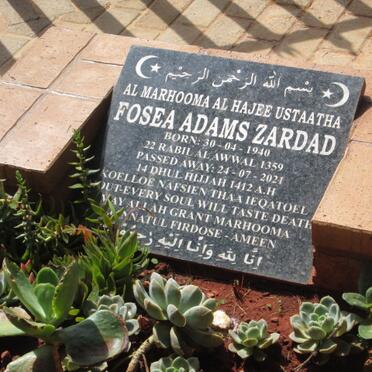 ZARDAD Fosea Adams 1940-2021