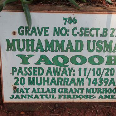 YAQOOB Muhammad Usman -2017