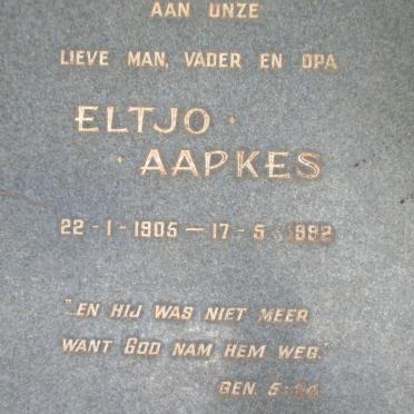 AAPKES Eltjo 1905-1982 &amp; Gesina Hendrina 1903-2001