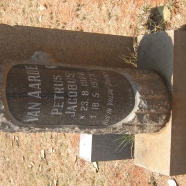 AARDE Petrus Jacobus, van 1928-1973