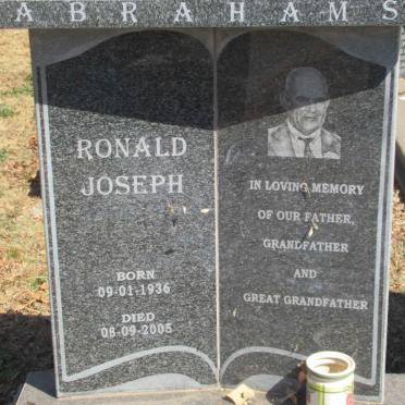 ABRAHAMS Ronald Joseph 1936-2005