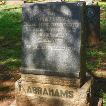 ABRAHAMS Ernest -1945