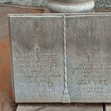 ABRAHAMS Jimmy 1917-1994 :: ABRAHAMS Sadie 1918-1990 :: ABRAHAMS Joseph 1940-1960