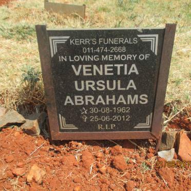 ABRAHAMS Venetia Ursula 1962-2012
