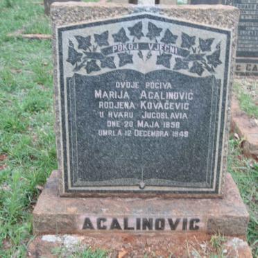 ACALINOVIC Marija 1858-1949